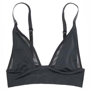 Sexy Black Mesh Triangle lined Lingerie Bralette Bra Top N15275