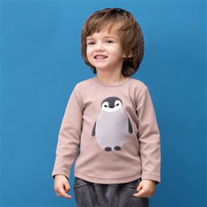 Lovely Penguin Long Sleeve T-Shirt, Kids Tee Shirt, Kids Jersey, Cotton T-shirt, #N11994