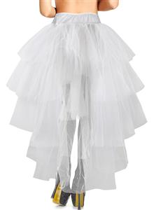 Pink Bling Bunny Braces Bustier&White Tulle Skirt Set N12788