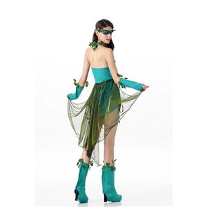 Lethal Poison Ivy Costume Halloween Outfit Dress N11683