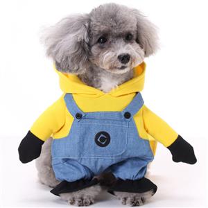 Pet Dog Minions Costume Dressing Up Party N12400