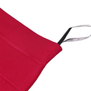 Women's Sexy Plain Red Elastic Bodycon Bandage Pencil Skirt N15625