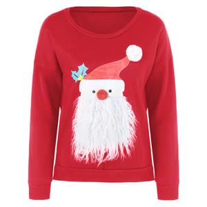 Santa Claus Long Sleeve Pullover Sweatshirt N12264