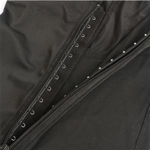 Sexy Black Short Sleeve Underbust Elastic Slimming Body Shaper Sport Bodysuit N20901