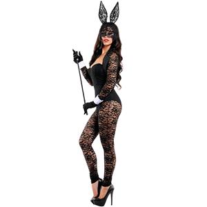 Sexy Bunny Lace Keyhole Jumpsuit Costume N11359