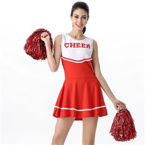 Sideline Spirit Costume, Sexy Cheerleader Costume, High School Cheerleader Costume, #N12602