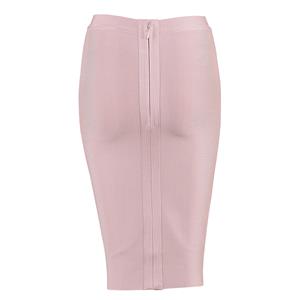Women's Sexy OL Svelte Pure Pink Stretchy High Waist Bodycon Bandage Skirt N15184