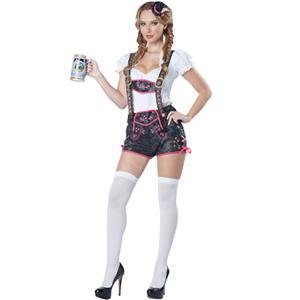 German Beer Beauty Costume, Oktoberfest Costume for girl, Beer girl Costume, Cow girl costume, #N11388
