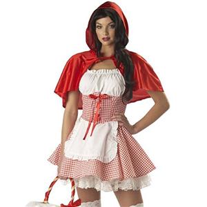 Little Red Costume, Sexy Red Riding Hood Costume, Little Red Riding Hood Costume, #N11848