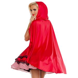 Sexy Women's Little Red Riding Hood Mini Dress Cosplay Costume N18684