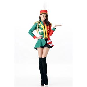 Honor Majorette Drum Leader Baton Gril Halloween Costume Uniform N11671