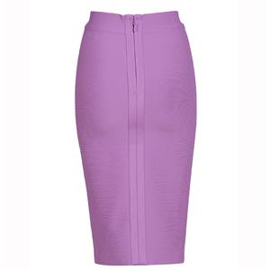 Women's Sexy OL Style Split Knee Length Bodycon Party Skirt N15165