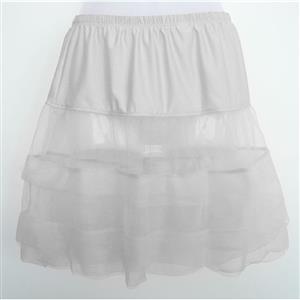 White Satin Trimmed Petticoat HG22772