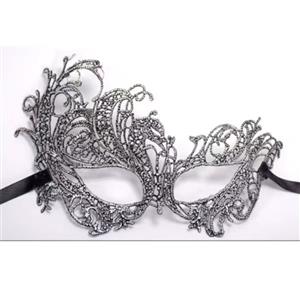 Women's Sexy Sliver Lace Venetian Masquerade Party Mask Halloween MS22977