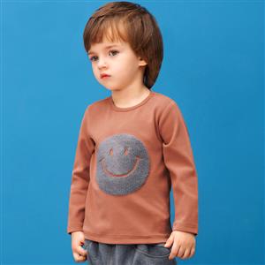 Smiling Face Cotton Long Sleeve T-Shirt N11967