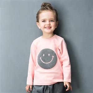 Smiling Face Cotton Long Sleeve T-Shirt N11968