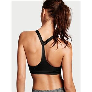 Strappy Cut Out Wire Free Sports Bra N12283
