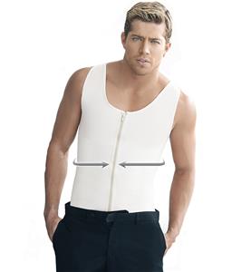 White Latex Vest, Men’s Support and Sweat Enhancing Vest, Men's Latex Workout Training Vest, Sauna Vest, Sport Running Vest, #N10970