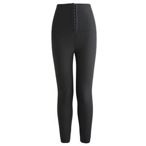 High Waist Stretchy Seamless Weight Loss Shaping Sweat Pants Sports Sauna Suits Leggings PT21420