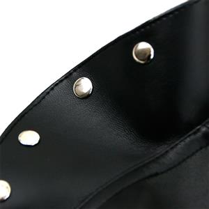 Steampunk Black Faux Leather Buckles Rivets Armlet One-shoulder Shrug N18173