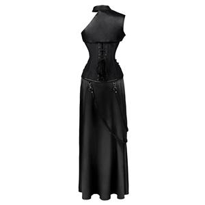 Steampunk Gothic Corset Skirt Set Vampire Costume N12435
