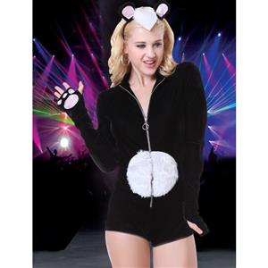 Bamboo Babe Panda Bear Costume, Bamboo Babe Costume, Furry Panda Costume, Furry Panda Rave Outfit, Animal Costume, #N14718