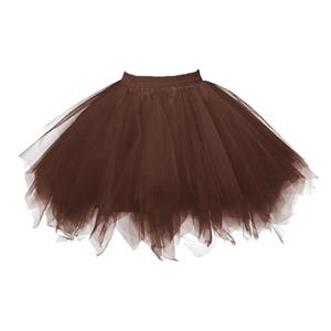 Gothic Tutu Mesh Tulle Harajuku A-Line Multi-layered Elastic Petticoat Cosplay Mini Skirt HG23493