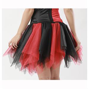 Women's Tutu Tulle Mini A-Line Layered Petticoat Zigzag Skirt HG15001