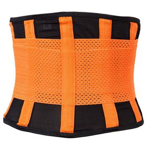 Unisex Orange Neoprene Stripe Waist Trainer Body Shaper Belt N15283