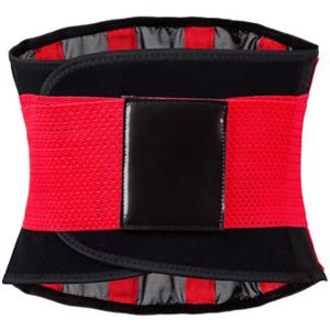Unisex Red Neoprene Stripe Waist Trainer Body Shaper Belt N15287