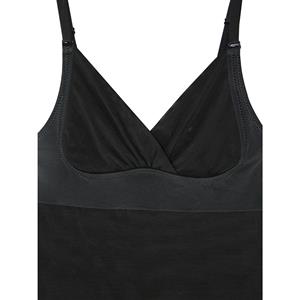 Sexy Black V Neck Spaghetti Straps Plus Size Bodysuit Slimmer Shapewear N15267