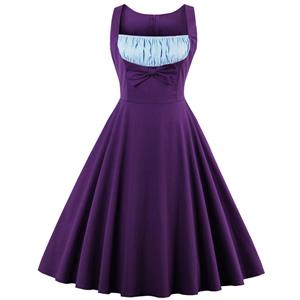 Retro Dresses for Women 1960, Vintage Dresses 1950's, Purple Vintage Dress for Women, Womens Retro Swing Dress, Bridesmaid Dress, Sexy Purple Dress for Women, Valentines Dress, #N12799
