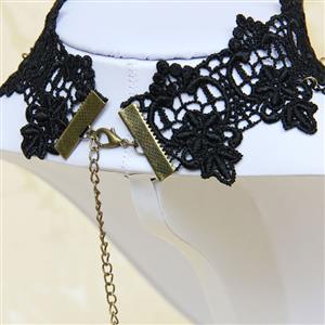 Vintage Gothic Victorian Lace Jewelry Chocker Necklace J12035