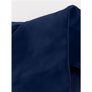 Women's Turn-down Collar Cape Sleeve V Neck Blouse N14436