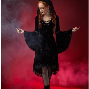 Women's Short Nun Adult Halloween Black Dress Drama Theatrical Costume N22300