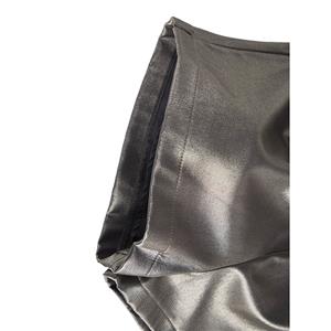 Women's Gray Mid Waist Loose Elastic Pant N14361