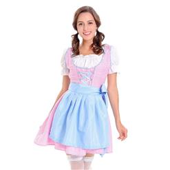 Sexy Maid Costume, Women's Beer Girl Costume, Bavarian Beer Girl Costume, Oktoberfest Wench Adult Dirndl Dress, #N14607
