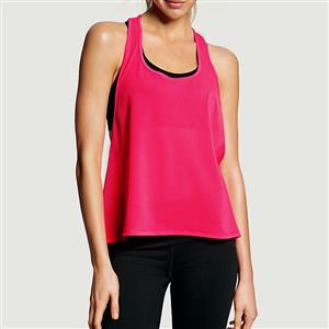 Women's Hot-Pink Workout Sport Gym Yoga Tank Top N10980