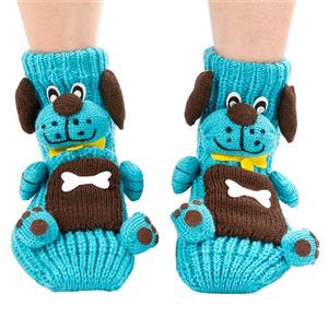 3D Cartoon Animal Woolen Knitted Socks, Household Socks, Comfortable Socks, Christmas Socks, #HG12115