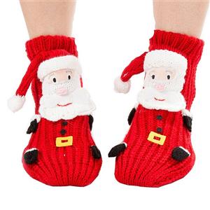 Lovely Adult 3D Cartoon Animal Household Floor Woolen Knitted Christmas Socks HG12117