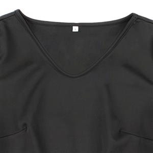 Vintage Women Mesh Split Joint V-Neck Sleeveless A-Line Dress N23500