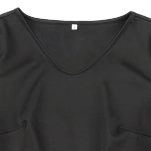 Vintage Women Mesh Split Joint V-Neck Sleeveless A-Line Dress N23498