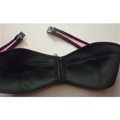 Women's Sexy Pink Zipper Bikini Set BK10299