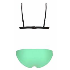 Fashion Sexy Turquoise Straps Patchwork Triangle Bikini Set BK10305