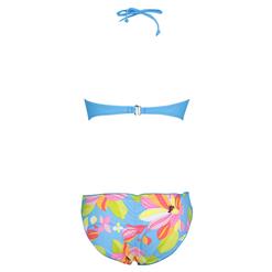 Hot Sexy Blue Strapless Floral Bikini Set BK10424