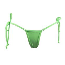Sexy Green String Swimsuit, Cheap Women's String Bikini Swimsuit, Green String Swimwear, #BK10531