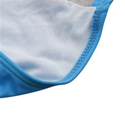 Fashion Blue Halter Neck Bandage One-piece Swimsuit BK10786