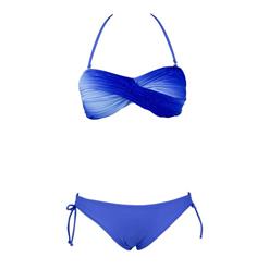 Blue Twist Bandeau Bikini BK6441