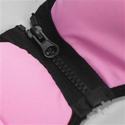 Zipper Strapless Bikini Set BK8843