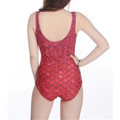 Sexy Red Dragon EGG Digital Printing Swimsuit BK9378